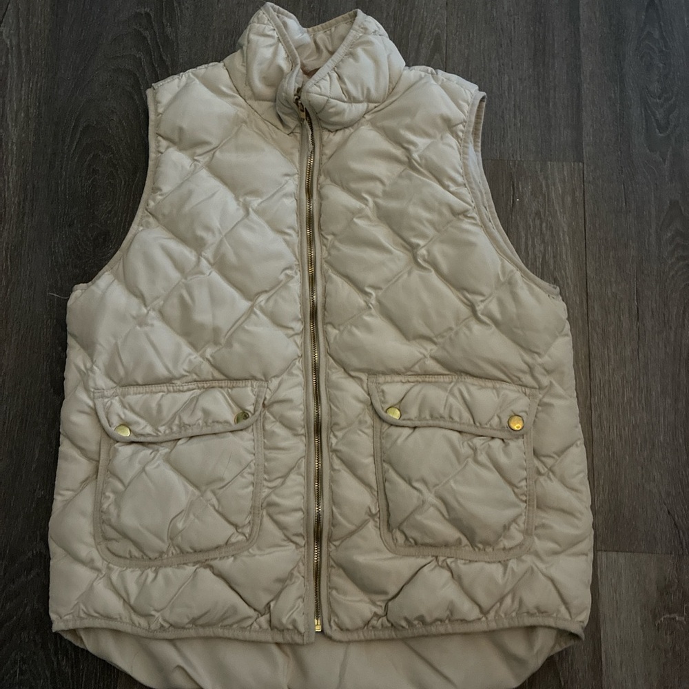 Woolrich Cream Quilted Vest